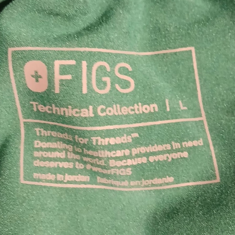 Figs Teal Green Drawstring Jogger Pants - Picture 6 of 9